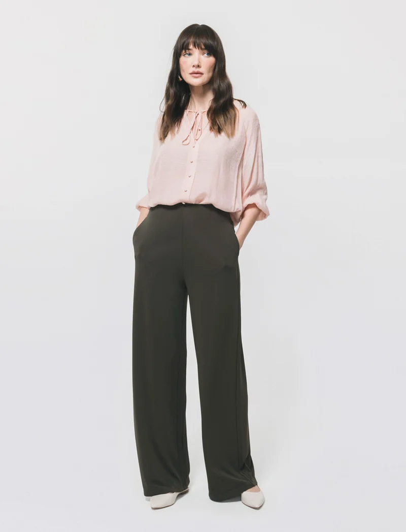 Pantalone Gamba Larga con Pinces - Ve.milit.