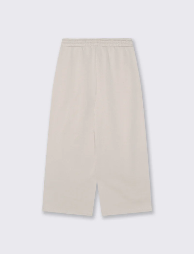 Jogger Culotte con Coulisse in Vita - Beige grano