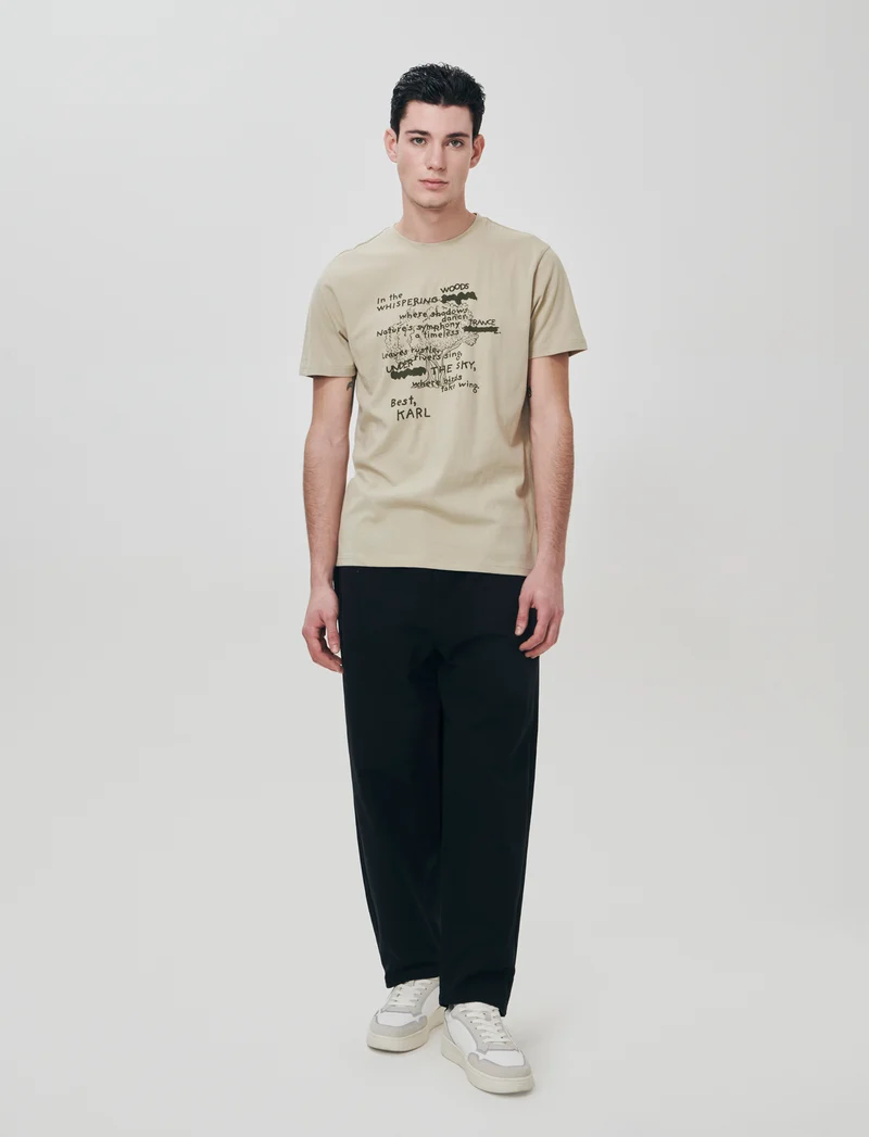 Pantalone Jogger Carrot Fit Con Tasche - Nero