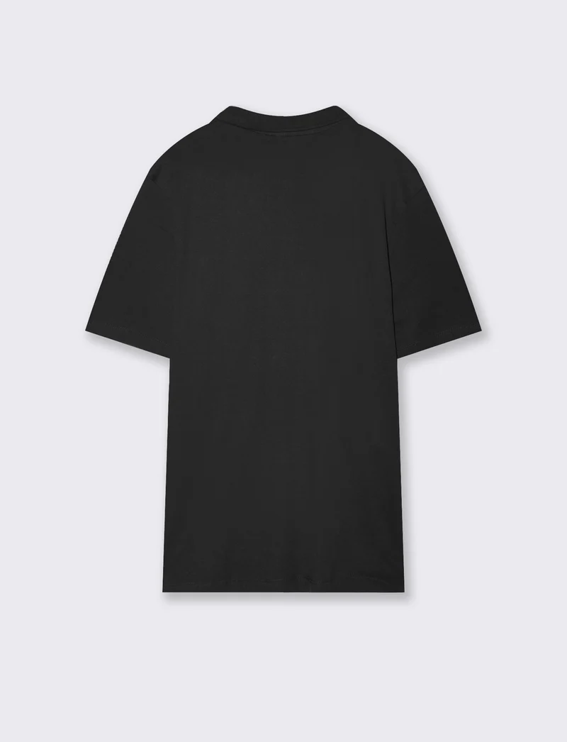 Polo in piquet elasticizzato premium - Nero