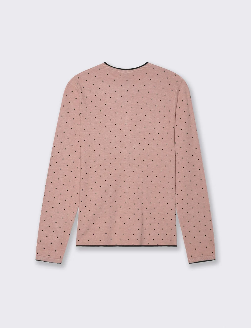 CARDIGAN STAMPATO - Rosa antico