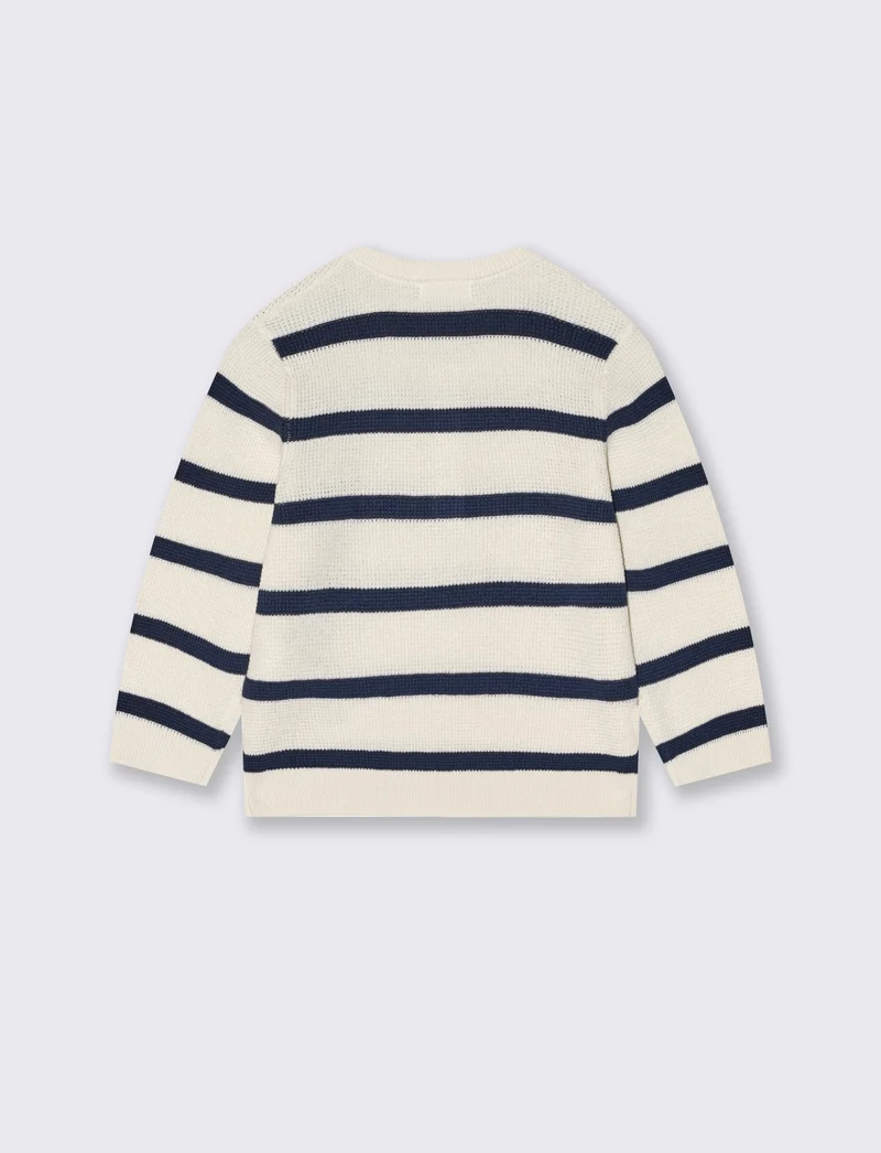 Maglioncino serafino a righe moda elegante - Righe