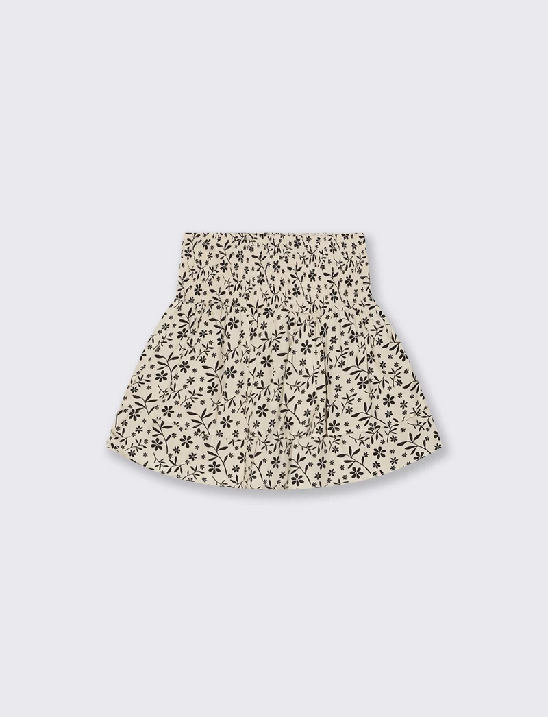 Short in viscosa con doppia balza - Fantasia