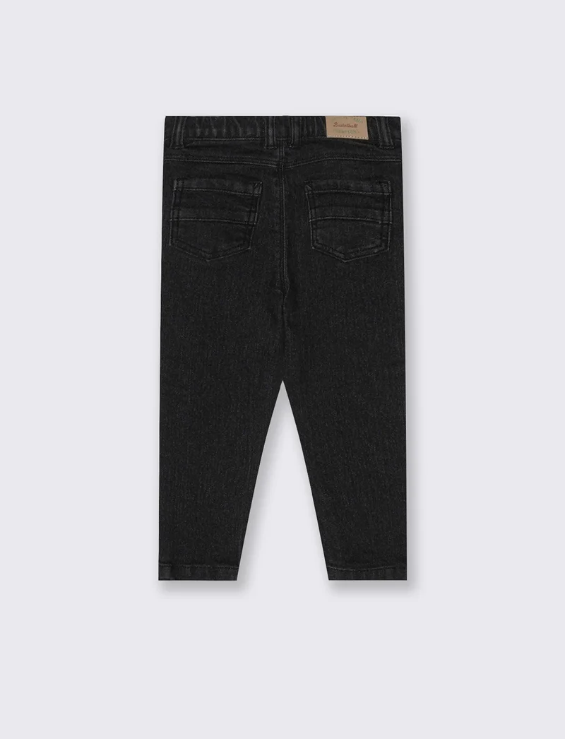 Jeans cinque tasche con rotture trendy - Nero