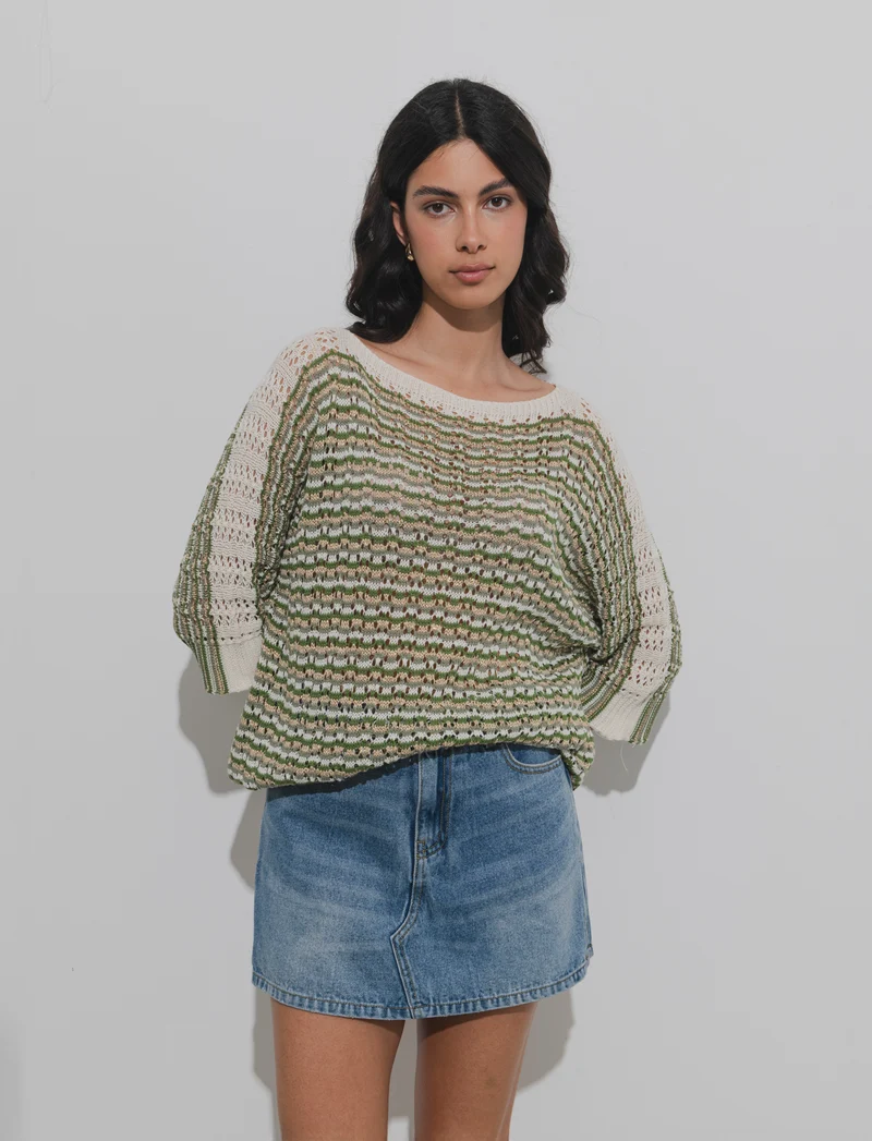 Pullover con maniche a tre quarti - var 1