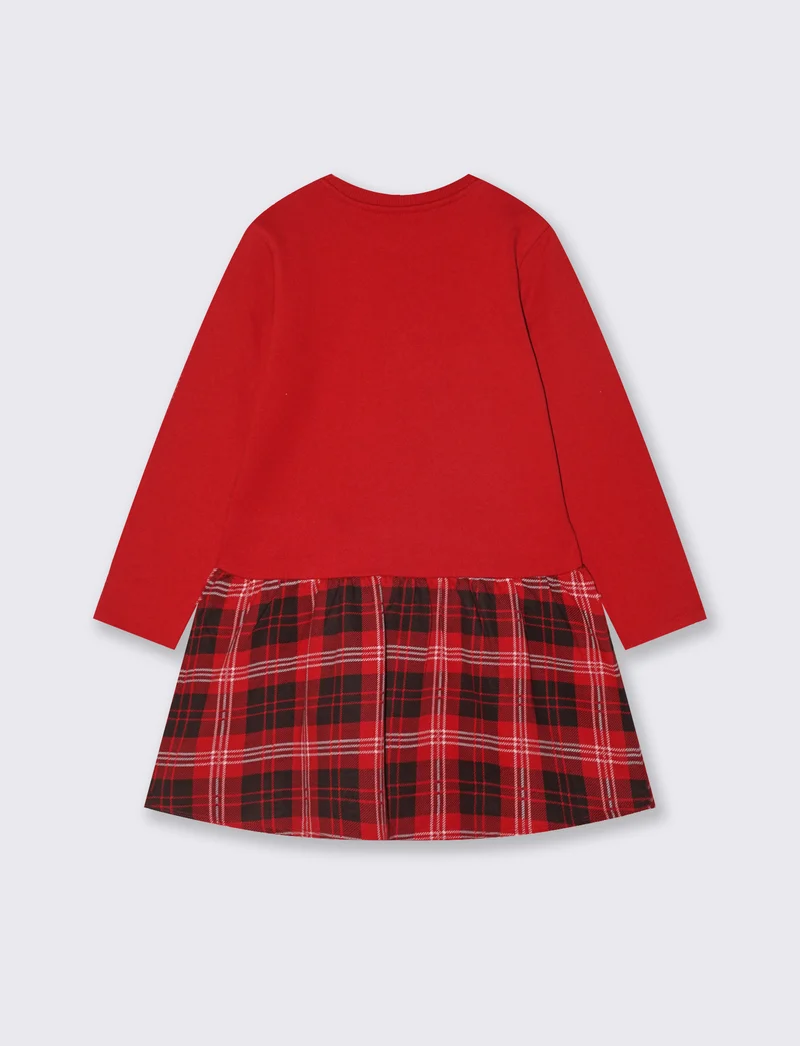 Vestito natalizio Disney Minnie. - Rosso