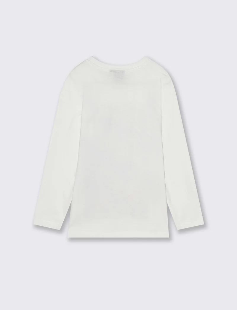 T-SHIRT GIRO COLLO SONIC - Bianco
