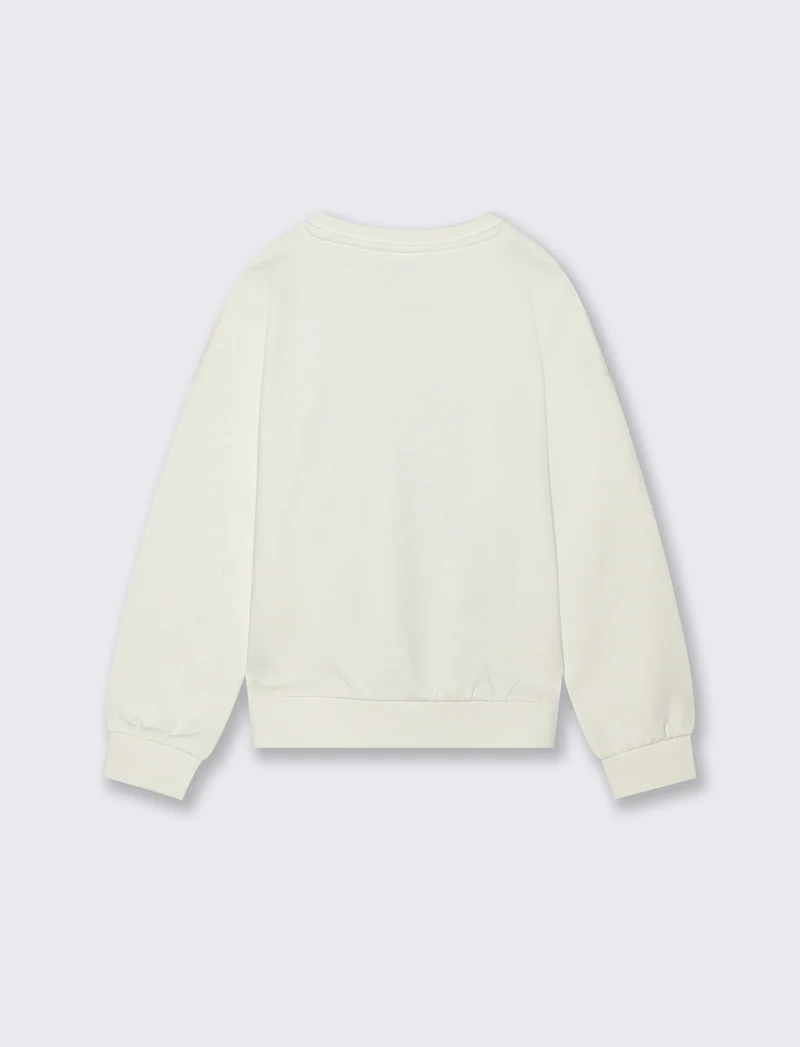 Felpa manica lunga con stampa Kuromi - Bianco