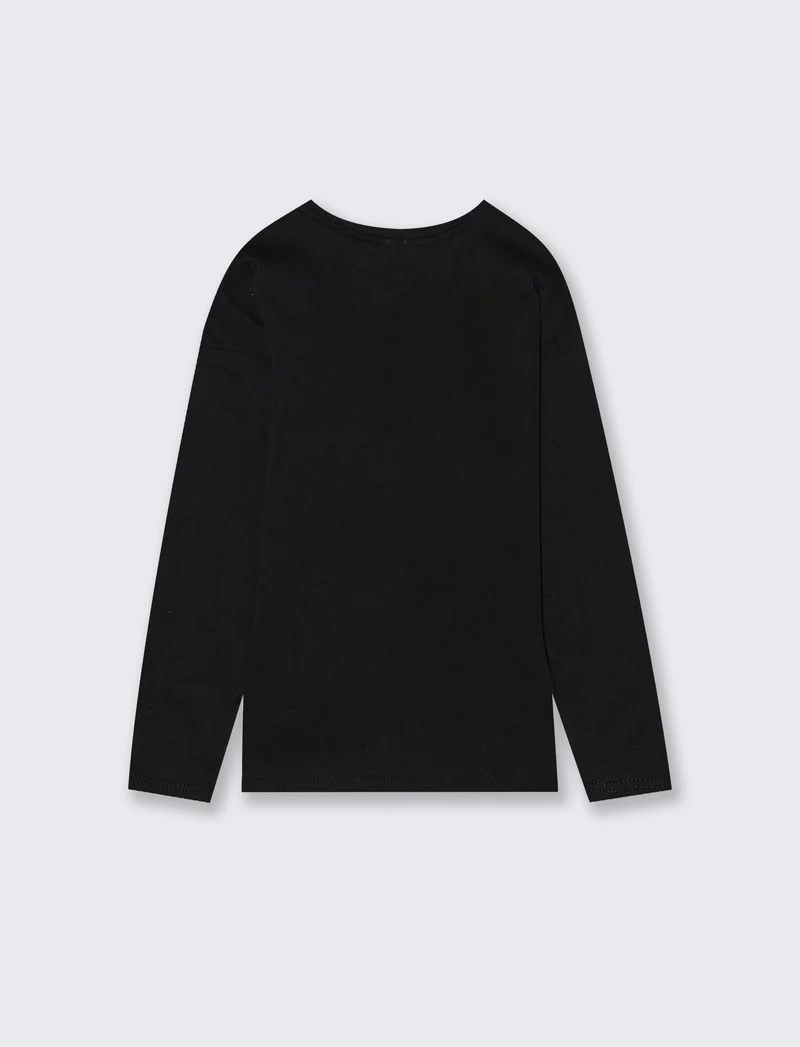 T-SHIRT MANICA LUNGA ONE PIECE - Nero