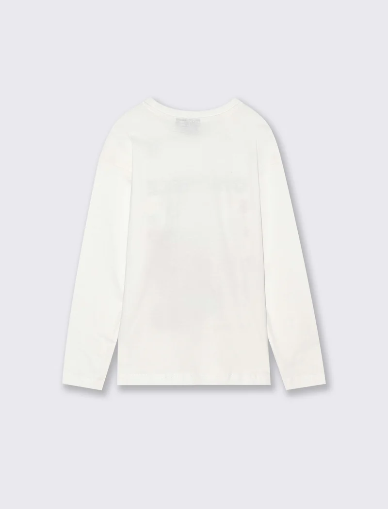 T-SHIRT MANICA LUNGA ONE PIECE - Bianco