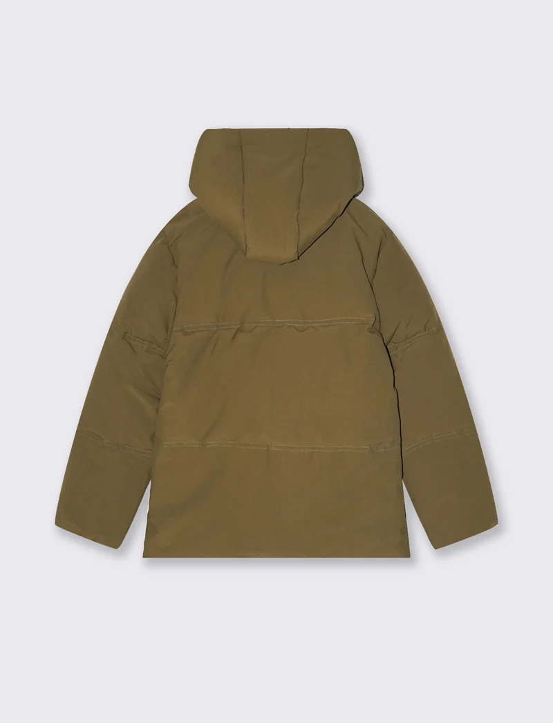 GIUBBOTTO CON CAPPUCCIO - Verde militare