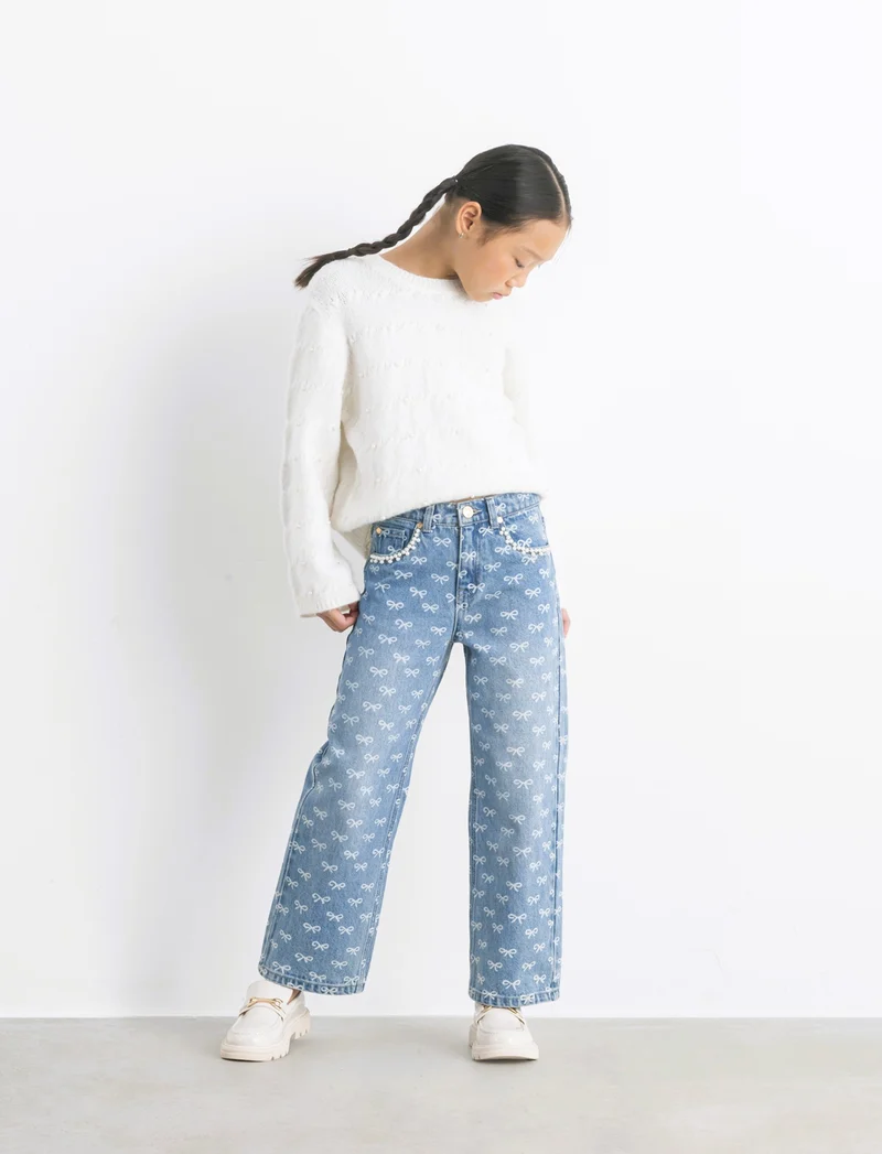 Jeans gamba larga - Denim