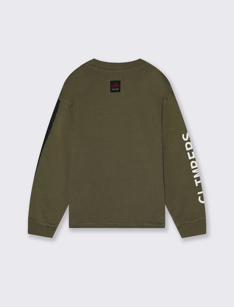 T-SHIRT CON POLSINO - Verde militare