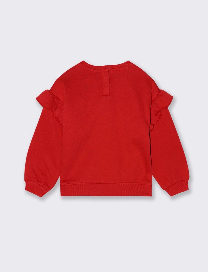 Felpa natalizia stampa Disney - Rosso