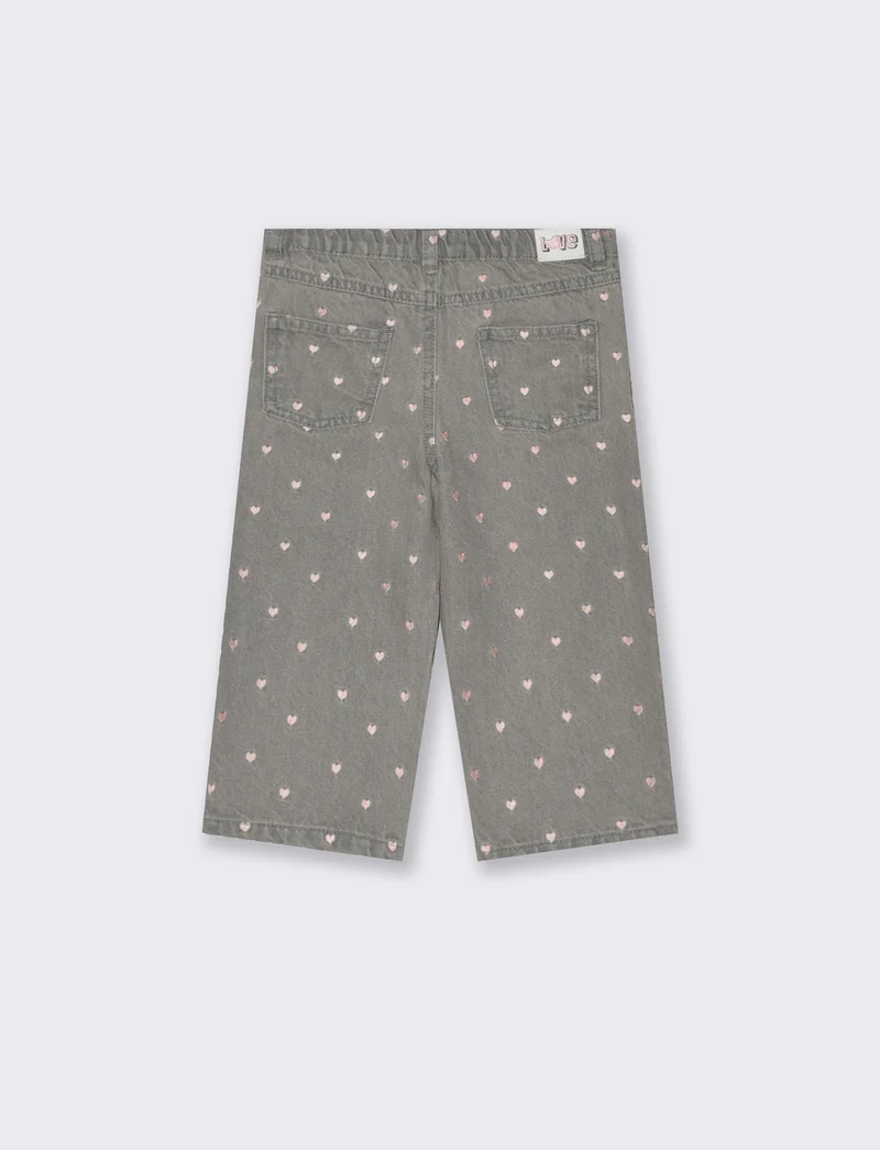 Jeans con ricami - Grigio