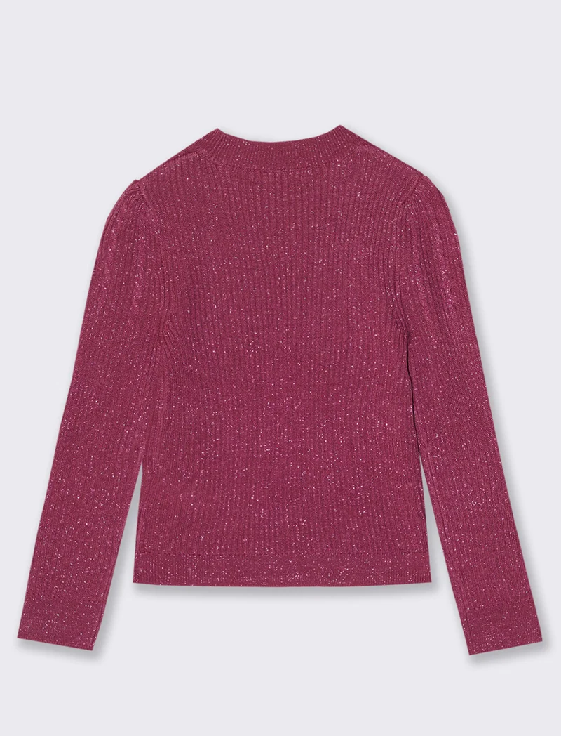 Maglia mezzo collo - Viola malva