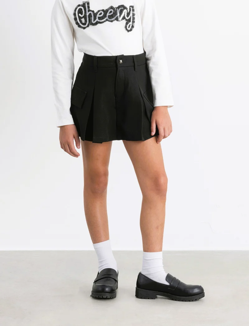 Short da bambina - Nero