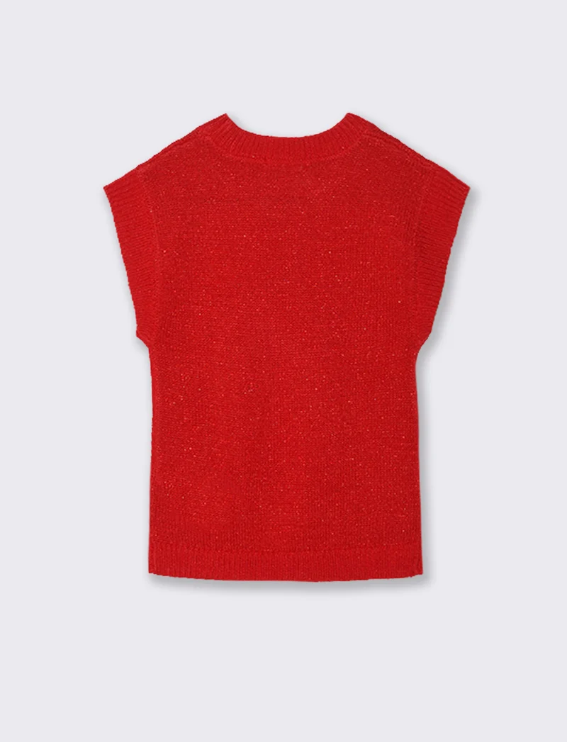 Abito in maglia - Rosso