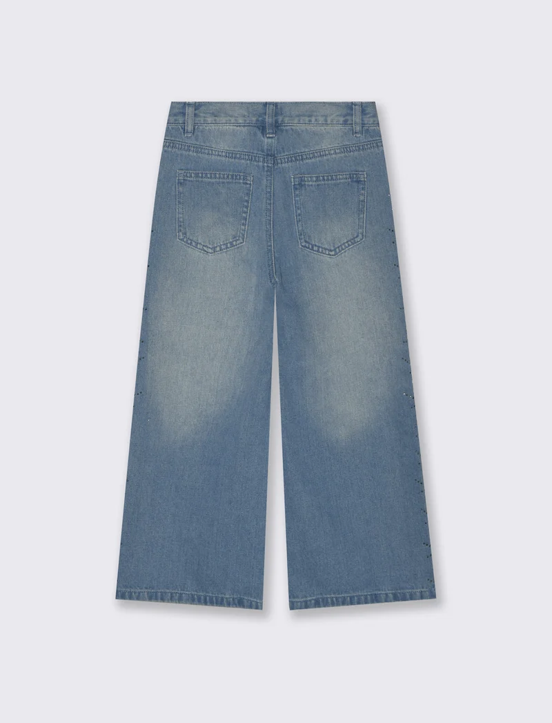 Denim gamba ampia - Denim