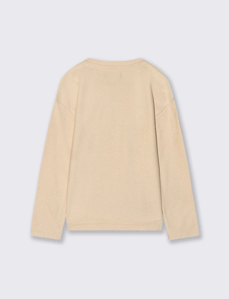 T-SHIRT CON STAMPA - Beige