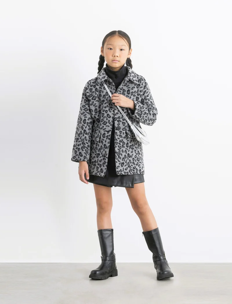 Cappotto in panno camouflage - Maculato