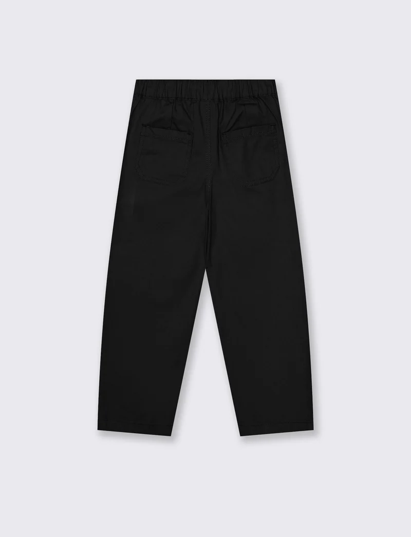 Pantalone zampa da bambina - Nero