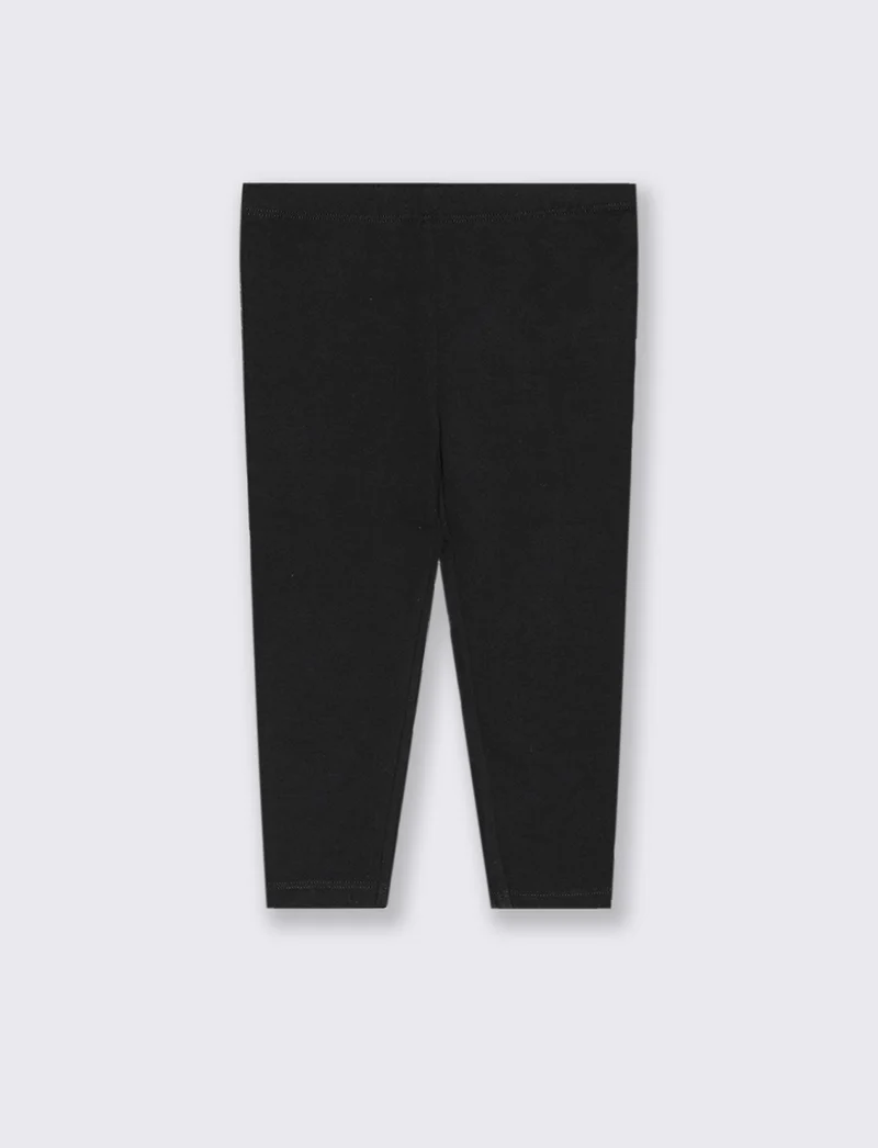 Leggings basici in tinta unita - Nero