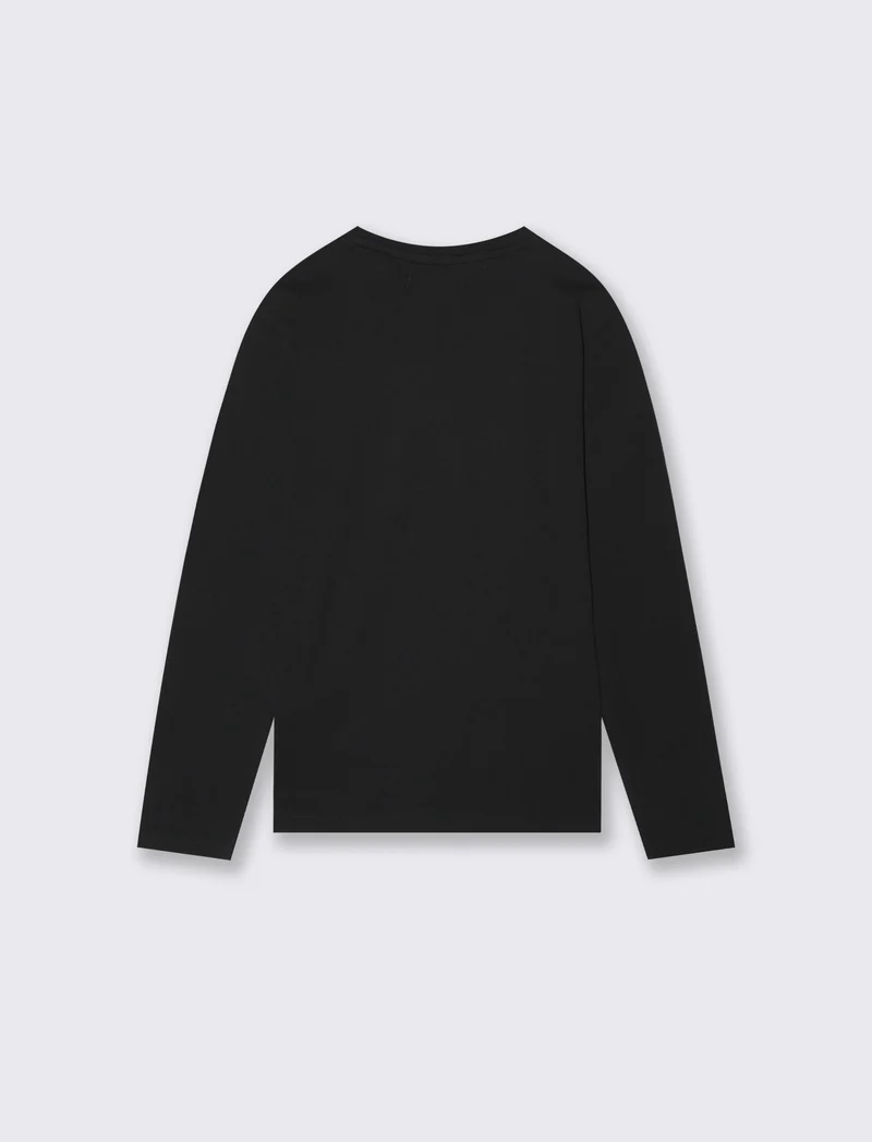 T-SHIRT MANICA LUNGA - Nero
