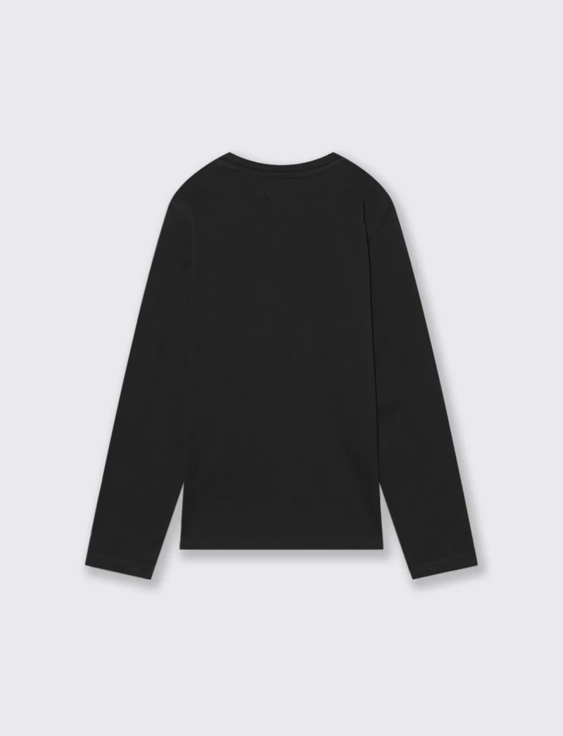 T-SHIRT IN JERSEY DI COTONE - Nero