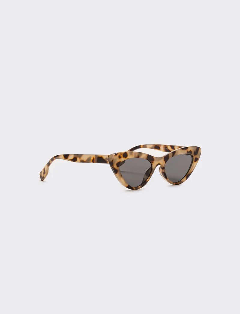 Occhiali da sole donna forma a gatta - Beige