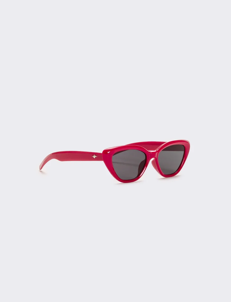 Occhiali da sole forma a gatta - Fuxia