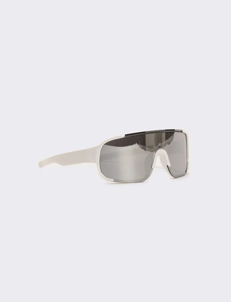 Occhiali a maschera con lente a specchio - Bianco