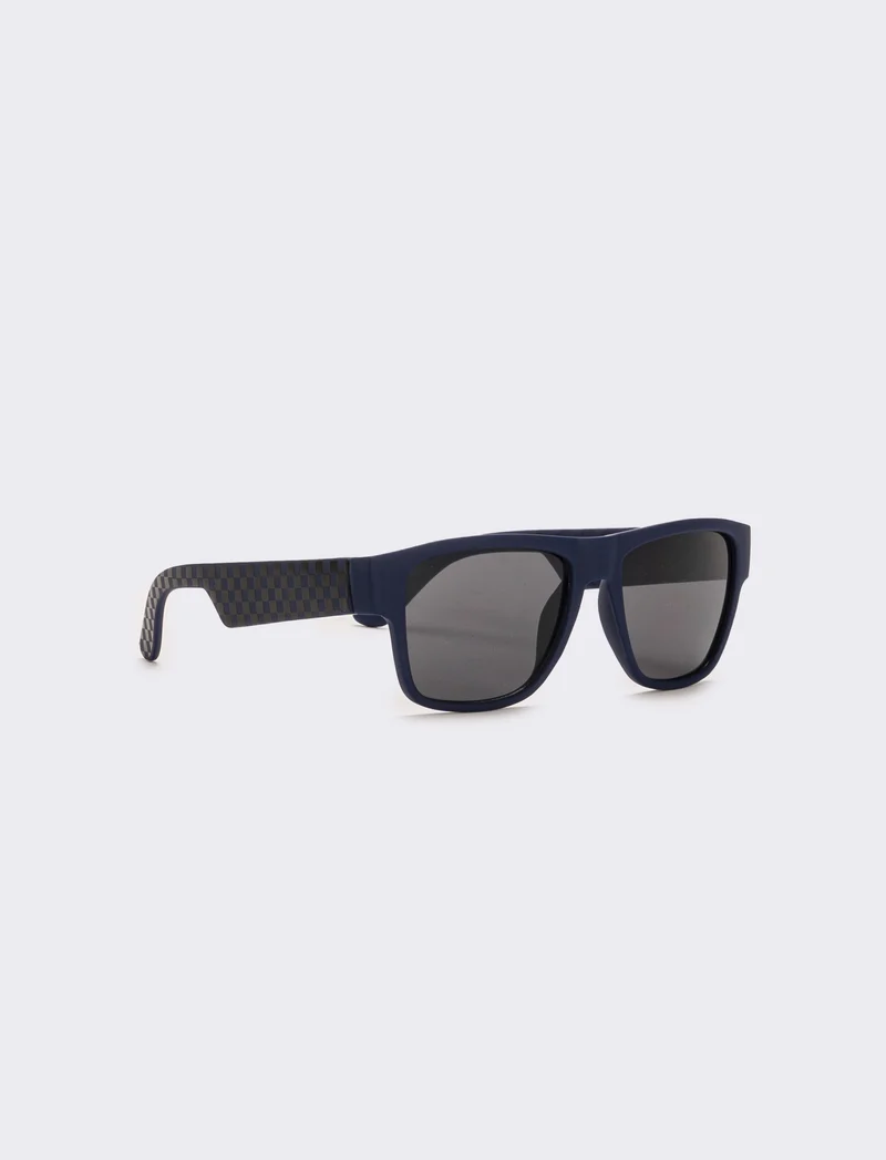 Occhiali da sole con lente a specchio opachi - Blu