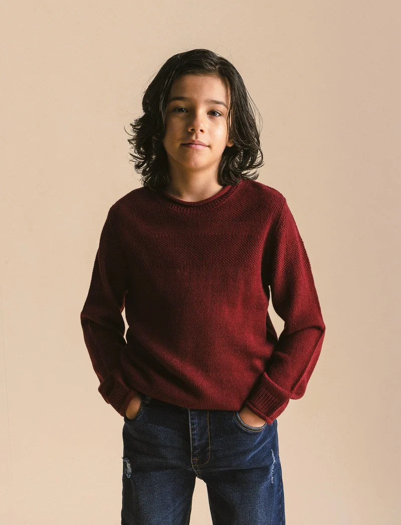 Maglione girocollo - Bordeaux