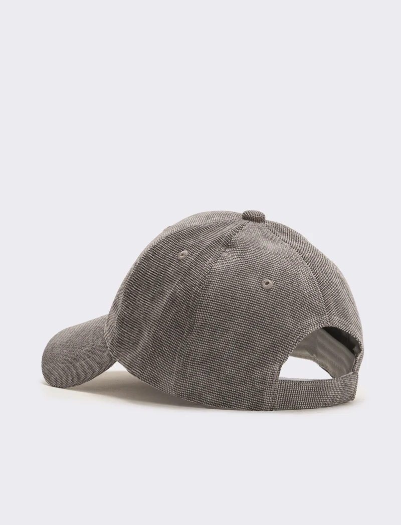 Cappello baseball in maglia uomo - Grigio
