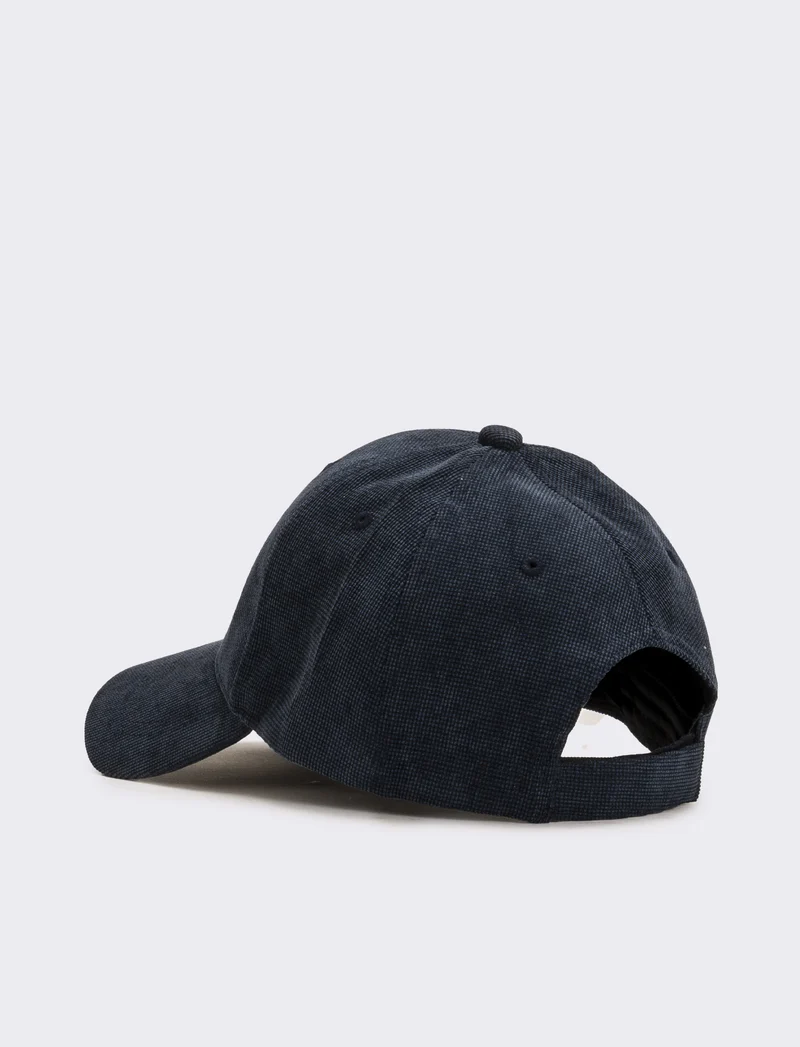 Cappello baseball in maglia uomo - Blu
