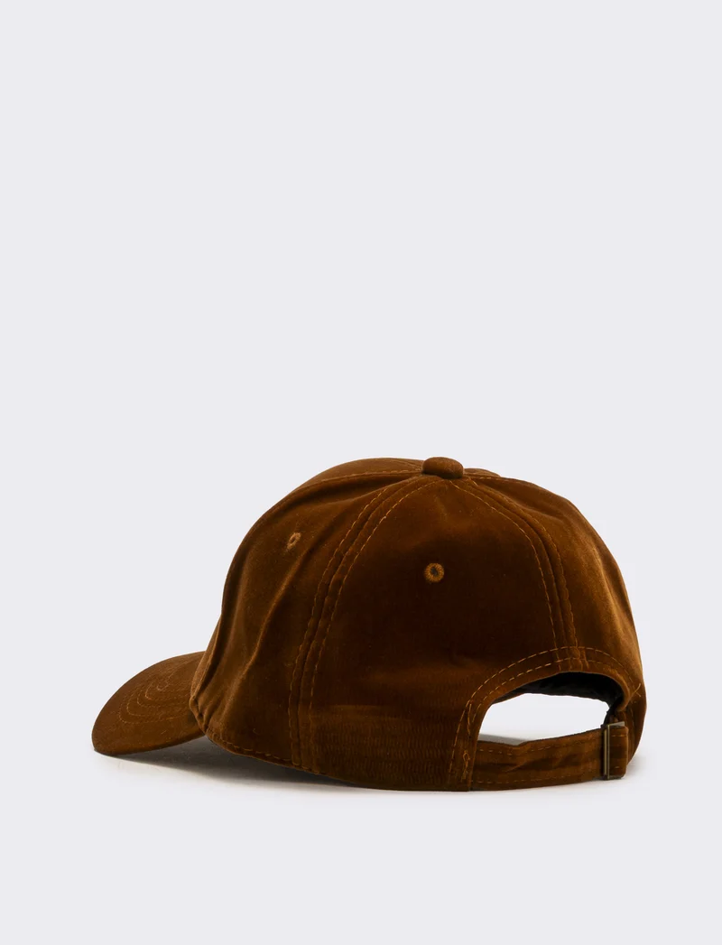 Cappello baseball velluto donna - Ocra