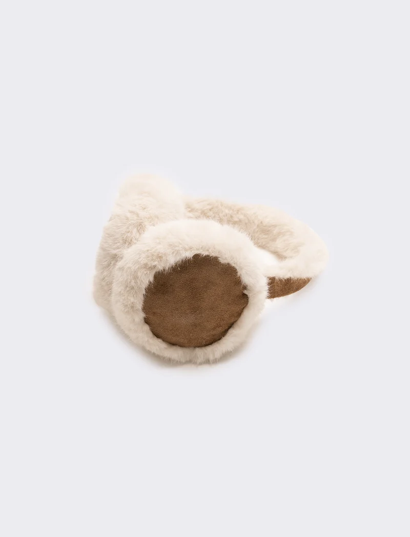 Copriorecchie in ecomontone donna - Marrone