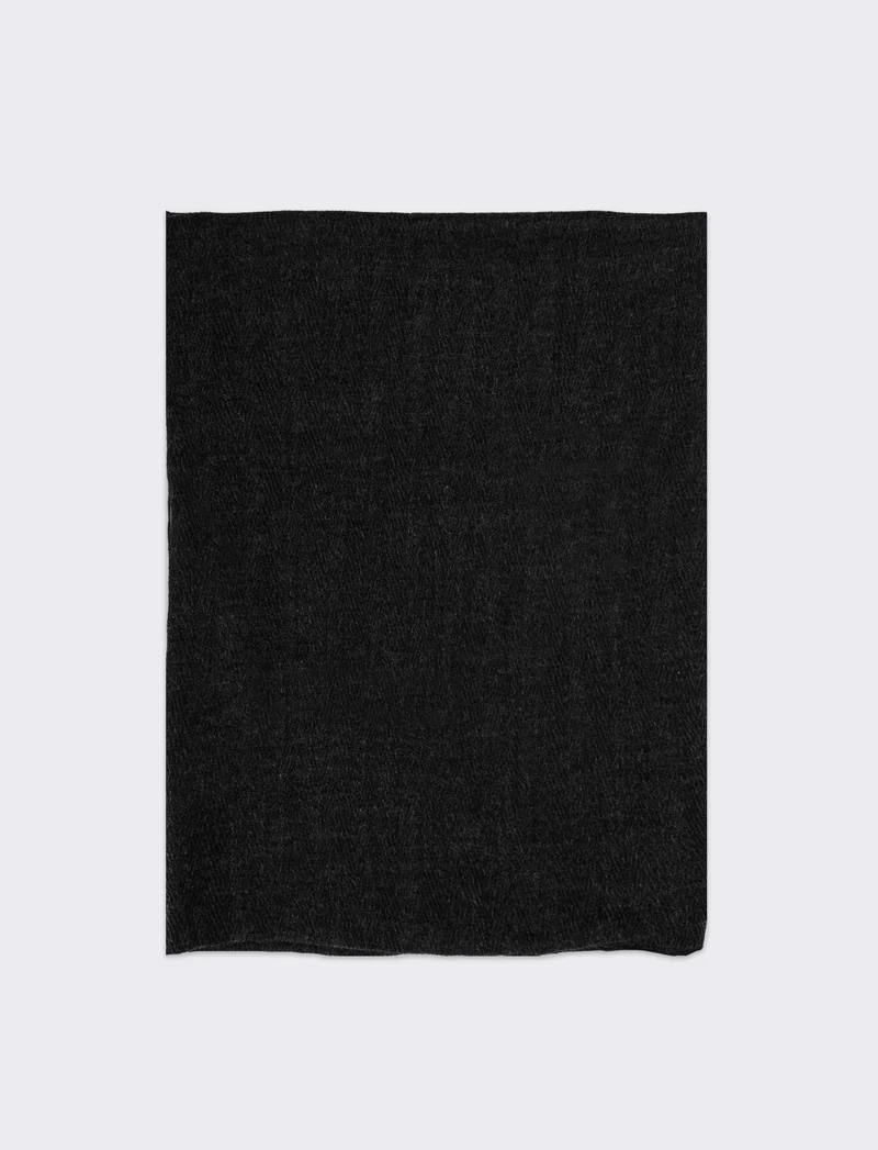 Sciarpa stola 190x190 cm donna - Nero