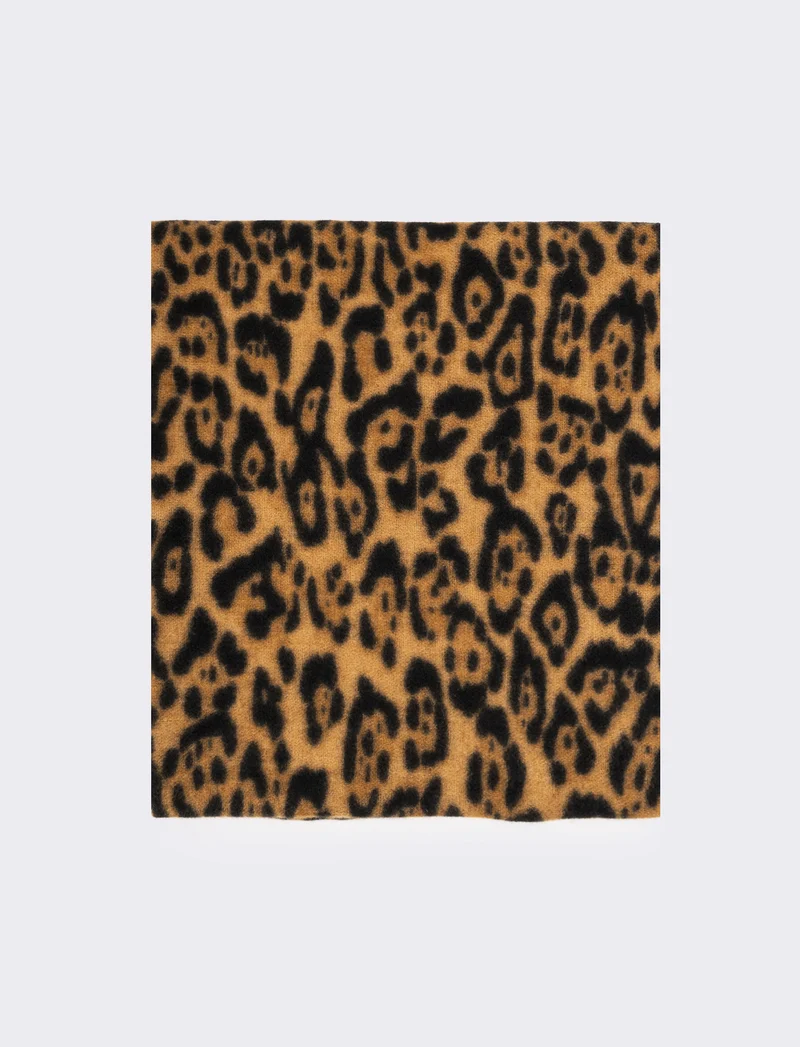 Sciarpa stola 190x190 cm donna - Leopardato