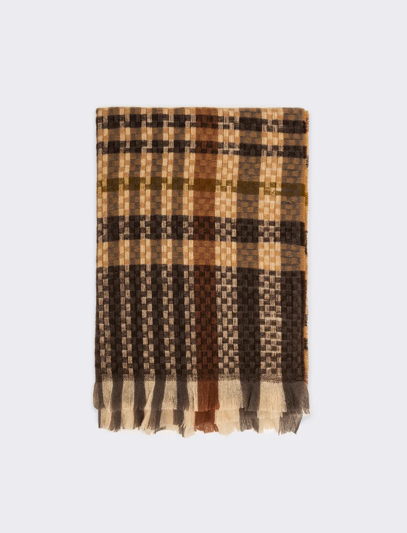 Sciarpa intreccio peso medio uomo - Beige