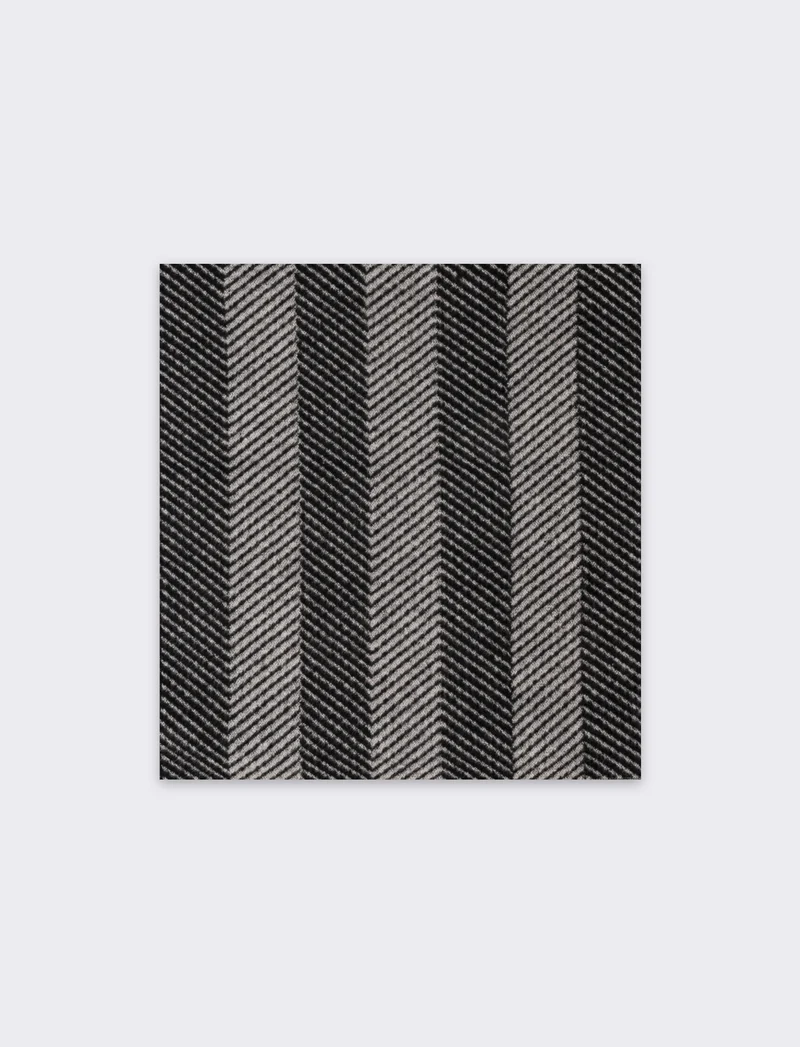 Sciarpa righe larghe verticali uomo - Grigio
