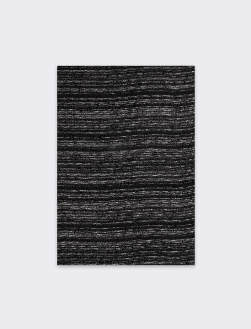 Foulard uomo millerighe - Nero