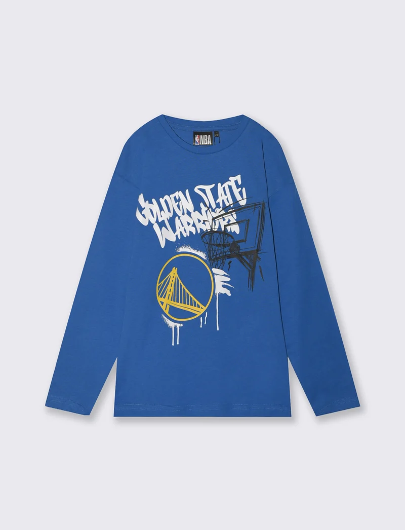 T-shirt NBA manica lunga - Blu cobalto