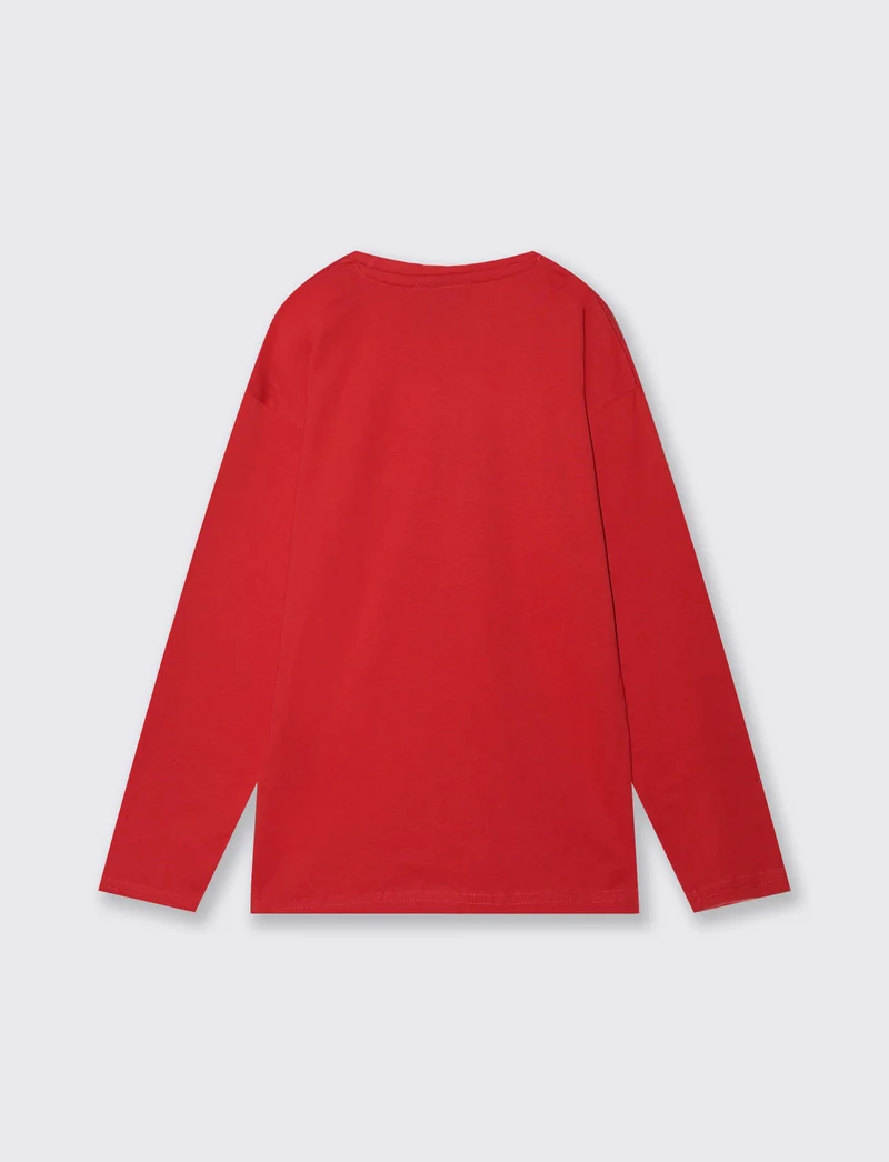 T-shirt NBA manica lunga - Rosso