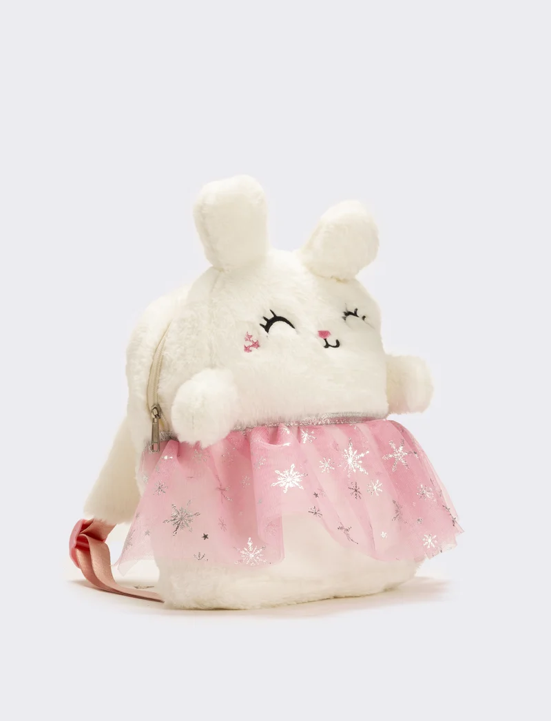 Zaino coniglietta con gonnellina in tulle - Rosa