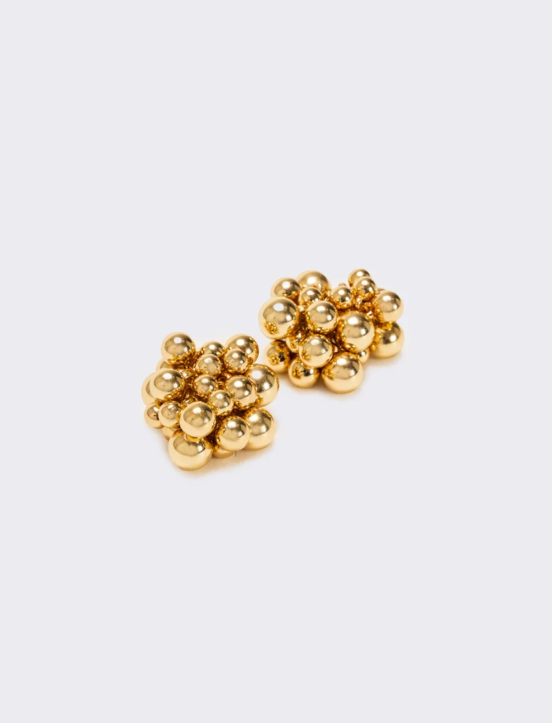 Orecchino con palline a grappolo - Oro