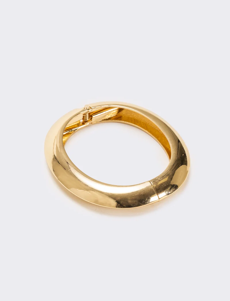 Bracciale rigido liscio - Oro