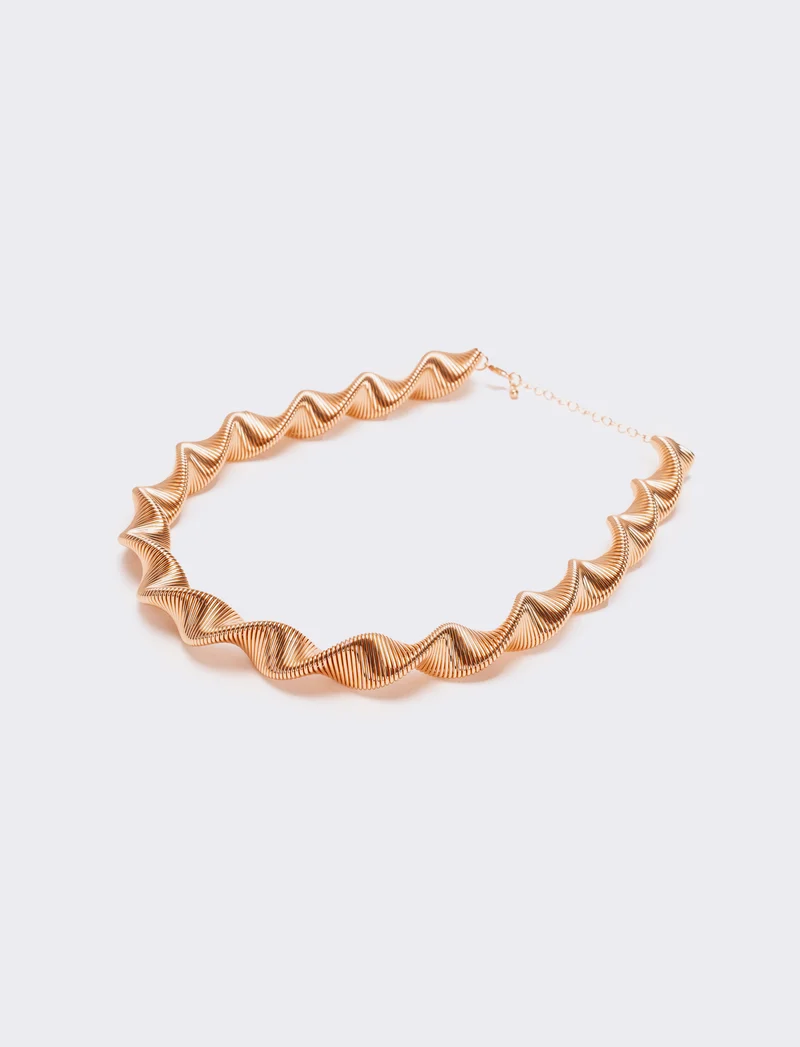 Collana torciglione snake - Oro rosa