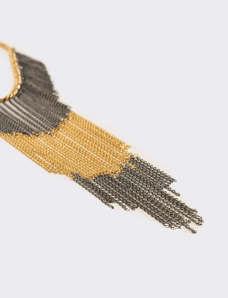 Collana catenine a cascata - Oro